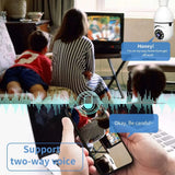 360° Bulb Socket WiFi Security Camera | No Wiring, Full HD & Night Vision