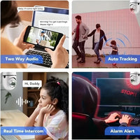360° Bulb Socket WiFi Security Camera | No Wiring, Full HD & Night Vision