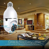 360° Bulb Socket WiFi Security Camera | No Wiring, Full HD & Night Vision
