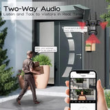 Three Lens Smart WiFi CCTV Camera: Panoramic Outdoor Security System