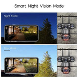Three Lens Smart WiFi CCTV Camera: Panoramic Outdoor Security System