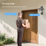 Three Lens Smart WiFi CCTV Camera: Panoramic Outdoor Security System